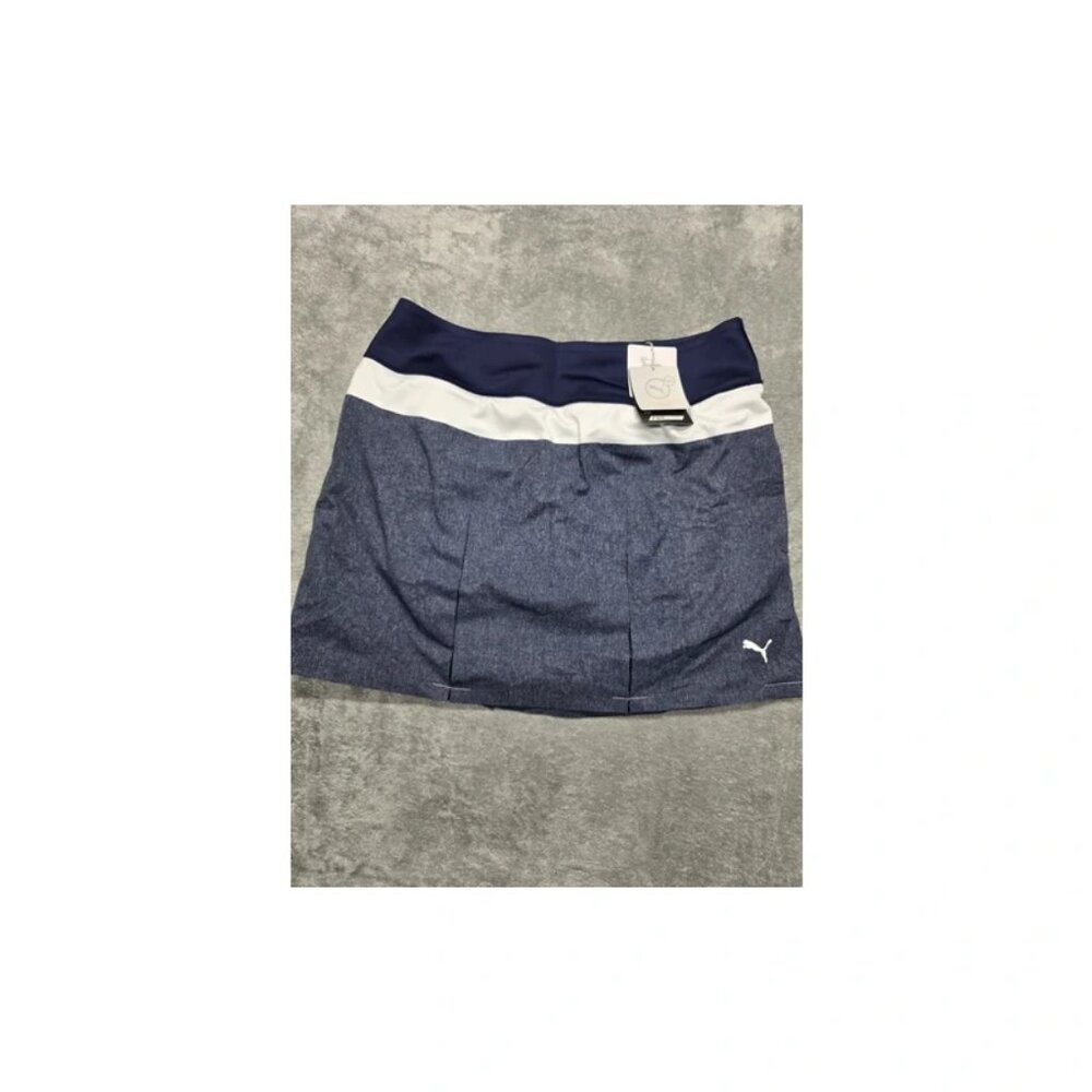 Puma Powershape Pleated Skirt Womens XL Peacoat Dry Cell Sports‎